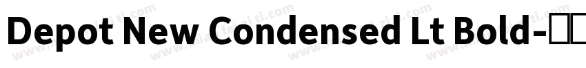 Depot New Condensed Lt Bold字体转换